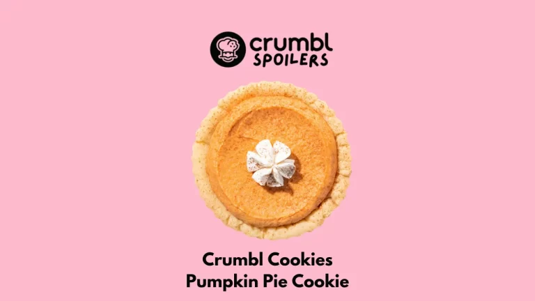 Crumbl Cookies Pumpkin Pie Cookie